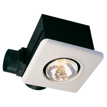 Air King 70 CFM 3.5 Sone Ceiling Mounted Exhaust Fan with Single Bulb Heater White