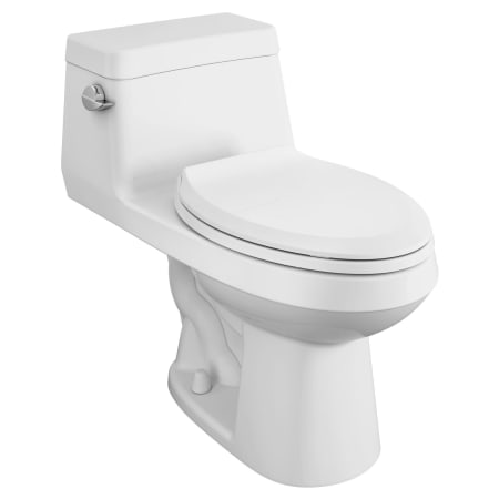 American Standard Colony 1.28 GPF One Piece Elongated Chair Height Toilet with Left Hand Lever - Seat Included White
