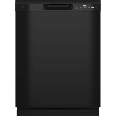 GE 24 Inch Wide 12 Place Setting Energy Star Certified Built-In Front Control Dishwasher with Hard Food Disposer Black