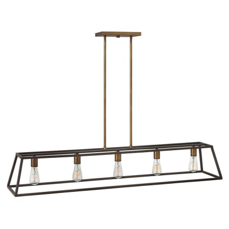 Hinkley Lighting Fulton 5 Light 50" Wide Open Frame Linear Chandelier Bronze