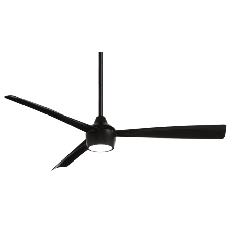 MinkaAire Skinnie 56" 3 Blade Indoor / Outdoor LED Ceiling Fan with Remote Control Included Coal