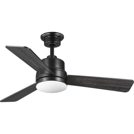 Progress Lighting Trevina II 44" 3 Blade LED Indoor Ceiling Fan with Wall Control Black