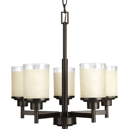 Progress Lighting Alexa 5 Light 20" Wide Pillar Candle Chandelier Antique Bronze