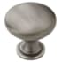 Amerock Edona 1-1/4 Inch Diameter Mushroom Cabinet Knob - Package of 10 Antique Silver