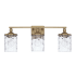 Capital Lighting Colton 3 Light 24" Wide Bathroom Vanity Light Aged Brass