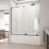 DreamLine Mirage-X 58" High x 60" Wide Sliding Frameless Tub Door with Clear Glass Matte Black