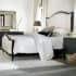 Hooker Furniture Ciao Bella French Country 86" Wide Romantic Upholstered King Bed Tuscan Cream / Black