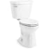 Kohler Cimarron 1.28 GPF Two Piece Elongated Toilet with Left Hand Lever - Seat Included White
