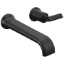 Brizo Allaria 1.2 GPM Single Handle Wall Mounted Bathroom Faucet - Less Handle and Rough In Matte Black
