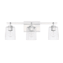 Capital Lighting Greyson 3 Light 25" Wide Bathroom Vanity Light Chrome