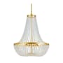 Crystorama Lighting Group Rylee 8 Light 25" Wide Beaded Empire Chandelier Antique Gold