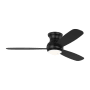 Generation Lighting Orbis 52 Hugger LED 52" 3 Blade Indoor Ceiling Fan Midnight Black