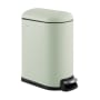 happimess Roland 9.8 Liter ABS, Polypropylene, and Stainless Steel Free Standing Trash Can with Hands-Free Step Pedal Pistachio Gelato
