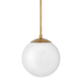 Hinkley Lighting Warby 1 Light 10" Wide Globe Pendant with Clear Glass Heritage Brass / Frosted