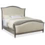 Hooker Furniture Ciao Bella French Country 86" Wide Romantic Upholstered King Bed Tuscan Cream / Speckled Gray