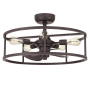 James Allan Trinity 14" 3 Blade LED Indoor Ceiling Fan Western Bronze