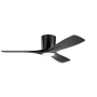 Kichler Volos 48" 3 Blade Hugger Indoor Ceiling Fan - Wall Control Included Satin Black