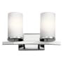 Kichler Crosby 2 Light 16" Wide Vanity Light Chrome