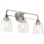 Kichler Meller 3 Light 24" Wide Bathroom Vanity Light Nickel Textured