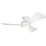 Kichler Sola 44" 3 Blade LED Indoor / Outdoor Ceiling Fan Matte White