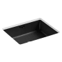 Kohler Kathryn 19-3/4" Rectangular Vitreous China Undermount Bathroom Sink with Overflow Black
