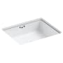 Kohler Kathryn 19-3/4" Rectangular Vitreous China Undermount Bathroom Sink with Overflow White