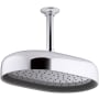Kohler Statement Oblong 12" Single Function 2.5 GPM Rainhead with MasterClean Sprayface and Katalyst Air-Induction Technology Polished Chrome