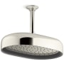 Kohler Statement Oblong 12" Single Function 2.5 GPM Rainhead with MasterClean Sprayface and Katalyst Air-Induction Technology Vibrant Polished Nickel