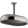Kohler Statement Oblong 12" Single Function 2.5 GPM Rainhead with MasterClean Sprayface and Katalyst Air-Induction Technology Vibrant Titanium