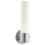 Kovacs Saber Single Light 4-3/4" Wide Bathroom Sconce with Etched Opal Shade Brushed Stainless Steel
