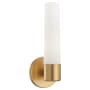Kovacs Saber Single Light 4-3/4" Wide Bathroom Sconce with Etched Opal Shade Honey Gold