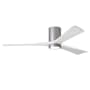 Matthews Fan Company Irene-3HLK 60" 3 Blade Indoor Ceiling Fan Brushed Nickel / Matte White