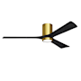 Matthews Fan Company Irene-3HLK 60" 3 Blade Indoor Ceiling Fan Brushed Brass / Matte Black