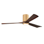 Matthews Fan Company Irene-3HLK 60" 3 Blade Indoor Ceiling Fan Light Maple / Walnut Tone