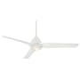 MinkaAire Java 54" 3 Blade Indoor / Outdoor LED Ceiling Fan with Remote Included Flat White