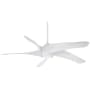 MinkaAire Artemis XL5 5 Blade 62" LED Indoor Ceiling Fan with DC Motor and Remote Included White