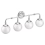 Moen Colinet 4 Light 26" Wide Bathroom Vanity Light Chrome