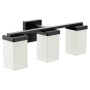 Moen 90 Degree 20" Wide 3 Light Reversible Bathroom Vanity Light Fixture Matte Black