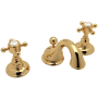 Rohl Acqui 1.2 GPM Widespread Bathroom Faucet with Pop-Up Drain Assembly Italian Brass