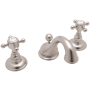 Rohl Acqui 1.2 GPM Widespread Bathroom Faucet with Pop-Up Drain Assembly Satin Nickel