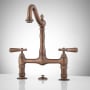 Signature Hardware Bridge Bathroom Faucet with Lever Handles and Pop-Up Drain Assembly Oil Rubbed Bronze