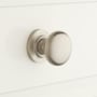 Signature Hardware 1-1/4 Inch Diameter Round Cabinet Knob Brushed Nickel