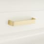 Signature Hardware Selmier 5 Inch Center to Center Handle Cabinet Pull Satin Brass