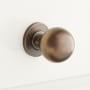 Signature Hardware Rodino Round Cabinet Knob Antique Brass