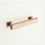 Signature Hardware Dallin 6 Inch Center to Center Bar Cabinet Pull Antique Brass