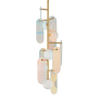 Studio M Megalith 5 Light 13" Wide LED Abstract Pendant Natural Aged Brass
