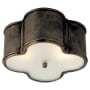 Visual Comfort Basil 11" Flush Mount by Alexa Hampton Gun Metal